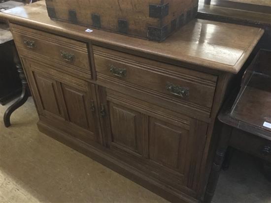 Late Victorian walnut sideboard